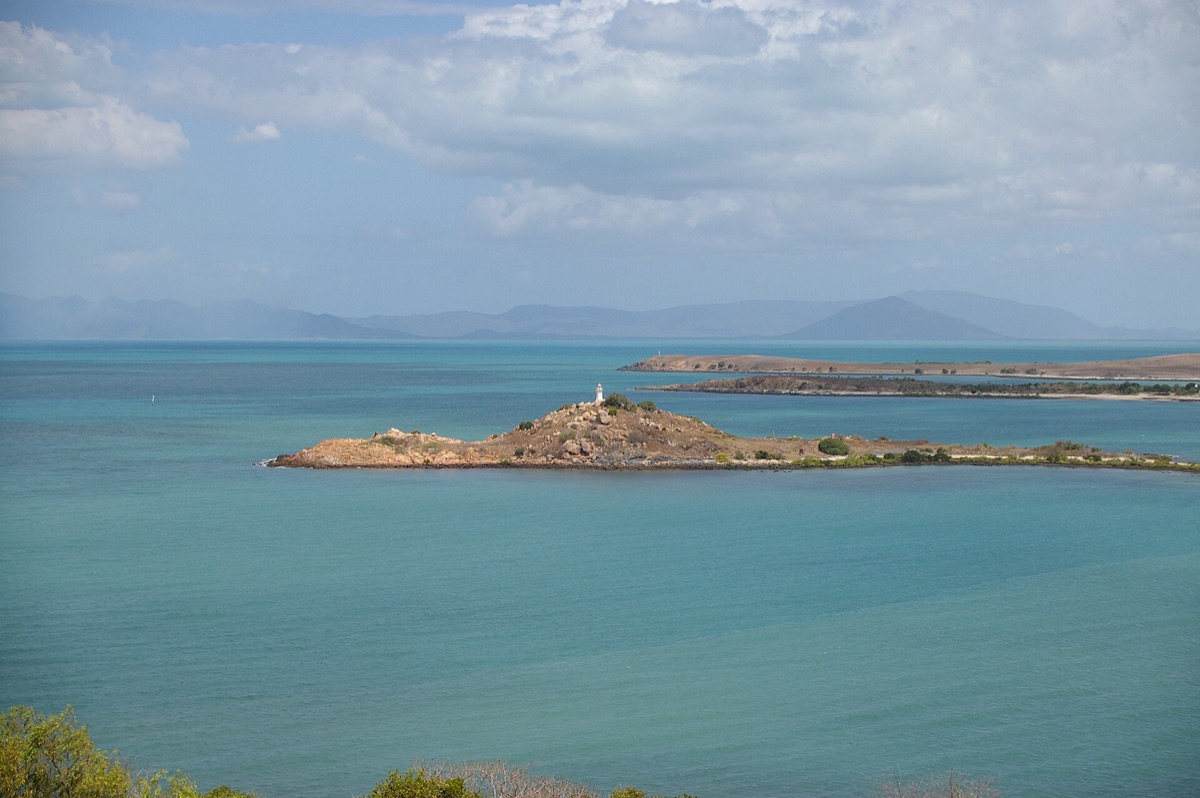 Faro en isla tropical, Seychelles