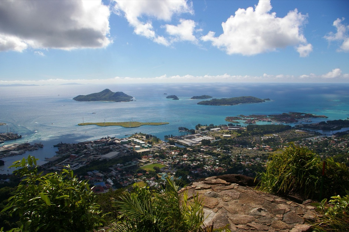 Seychelles island panorama