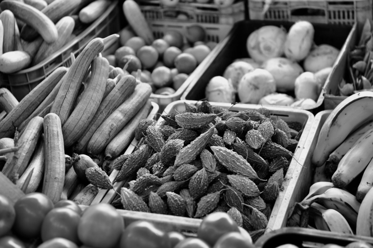 Marché creole : stand traditionnel à Seychelles