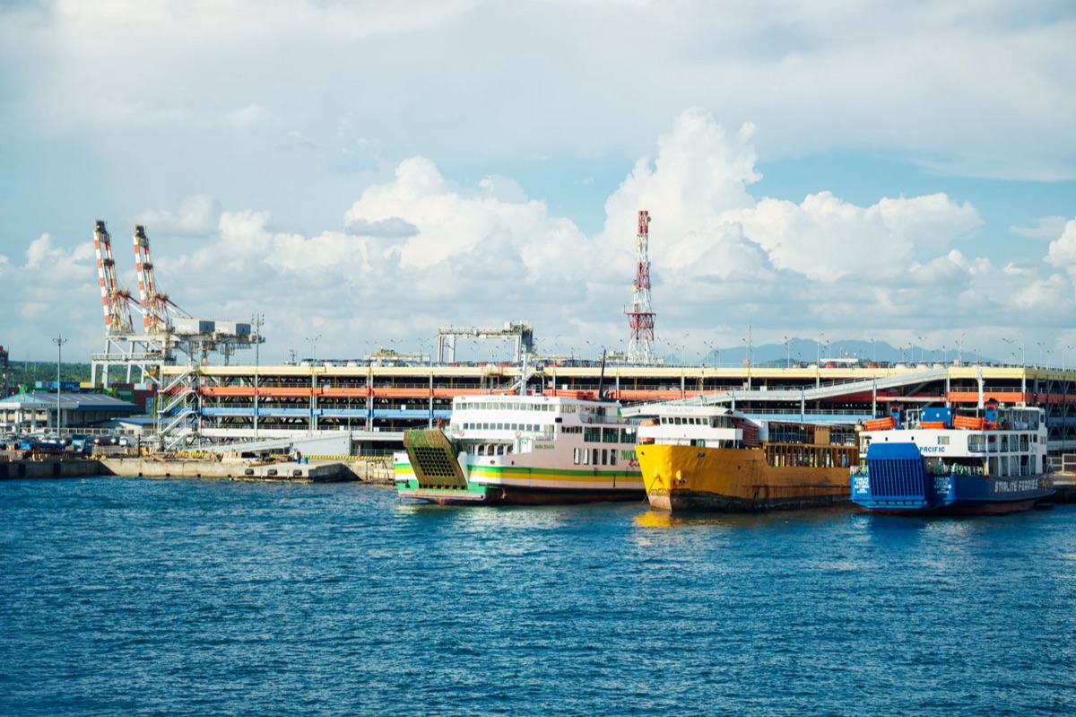 Seychelles boot bij de haven