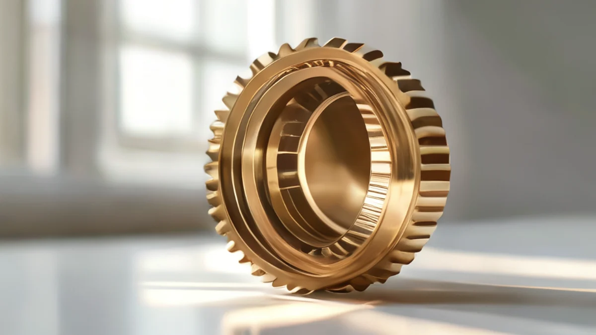 Mechanische zetlink voor focusregeling in een camera lens.