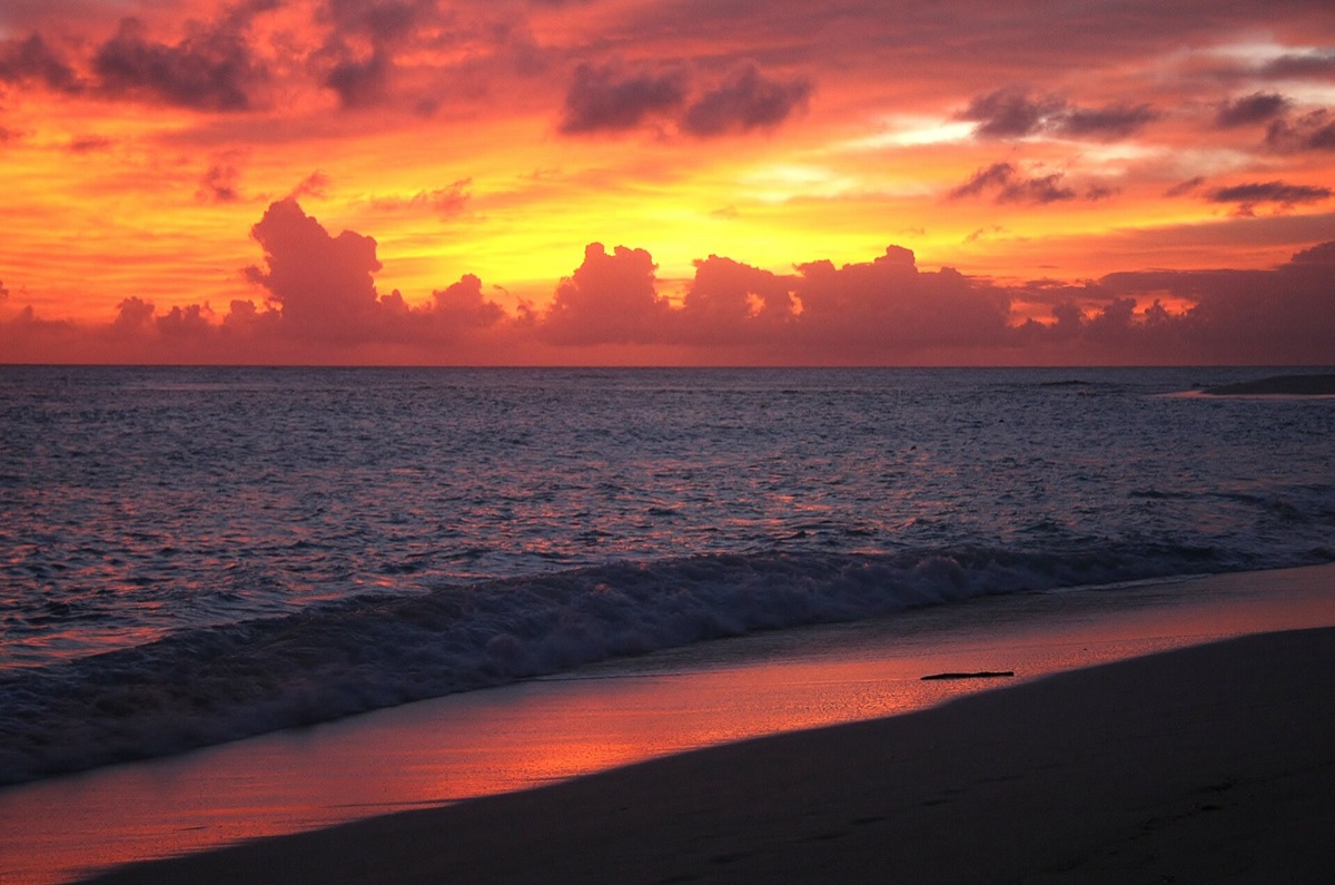 Seychelles Island at Sunset