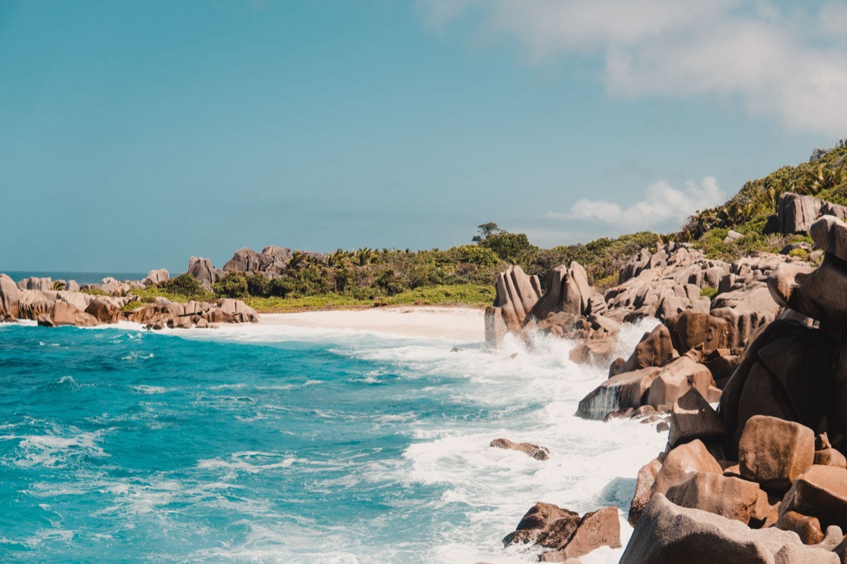 Hartensteenachtige vorm in de seychelles