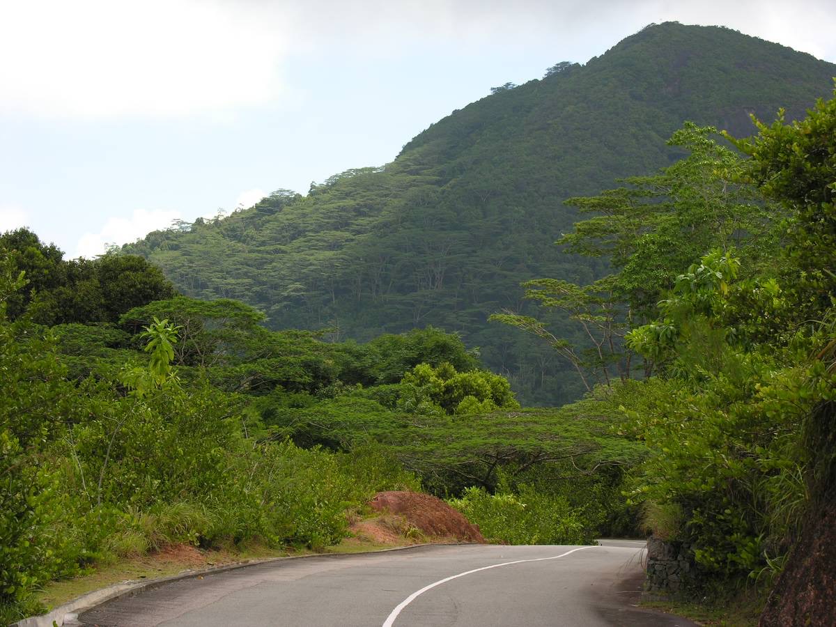 Landscape of Seychelles island