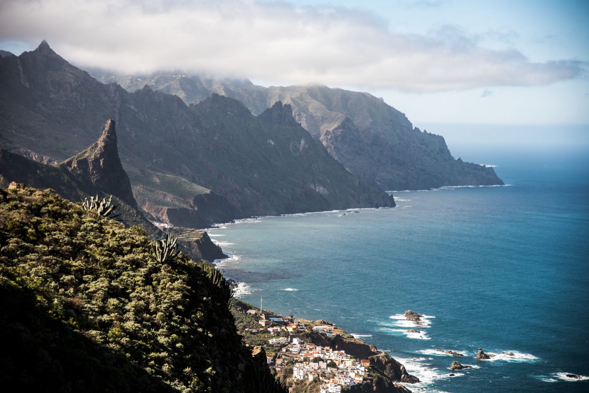 Comoro islands with mountainous terrain