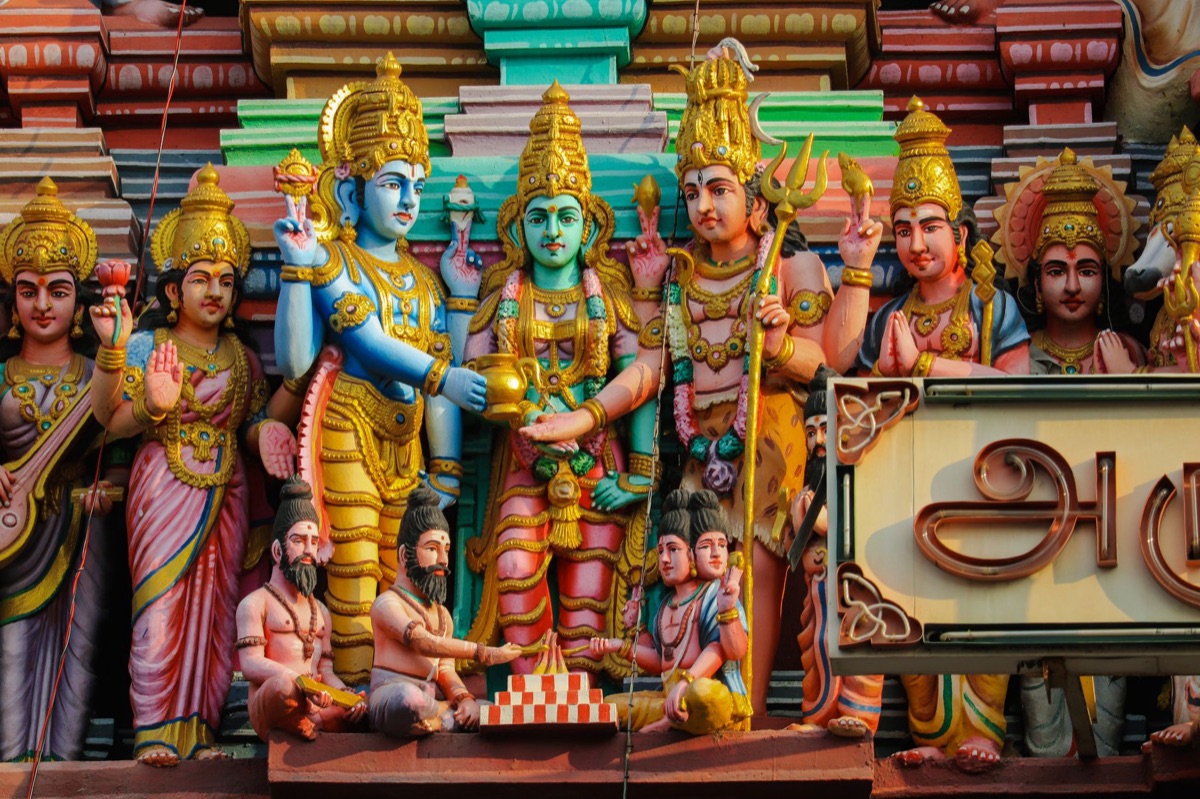 Hindu prayer hall in Seychelles